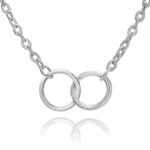 🔥HOT SALE🔥Double Silver Circle Clavicle Choker